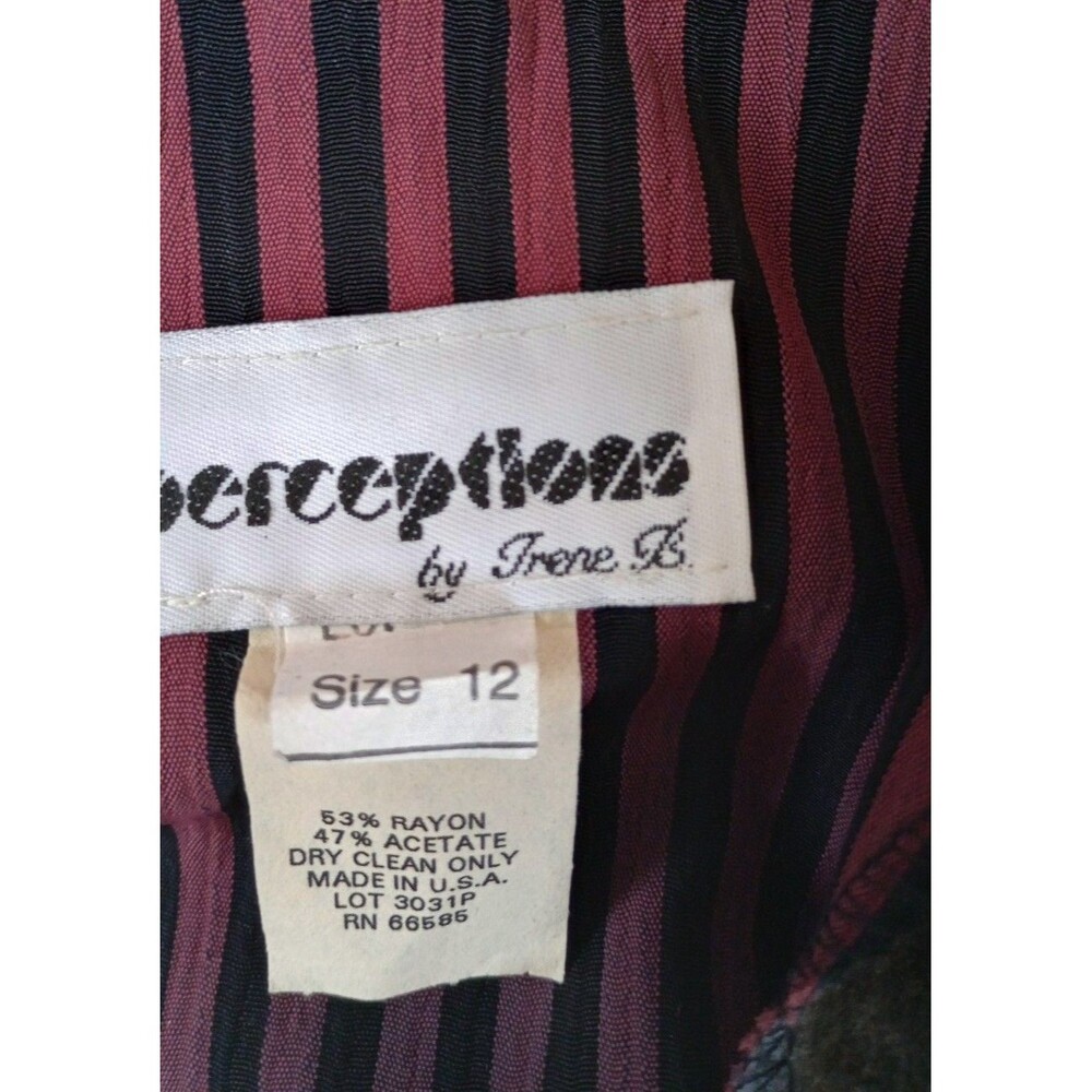VINTAGE NWT Perceptions Long Layered Blazer Style Shirt Blouse Size 12 - Picture 3 of 8